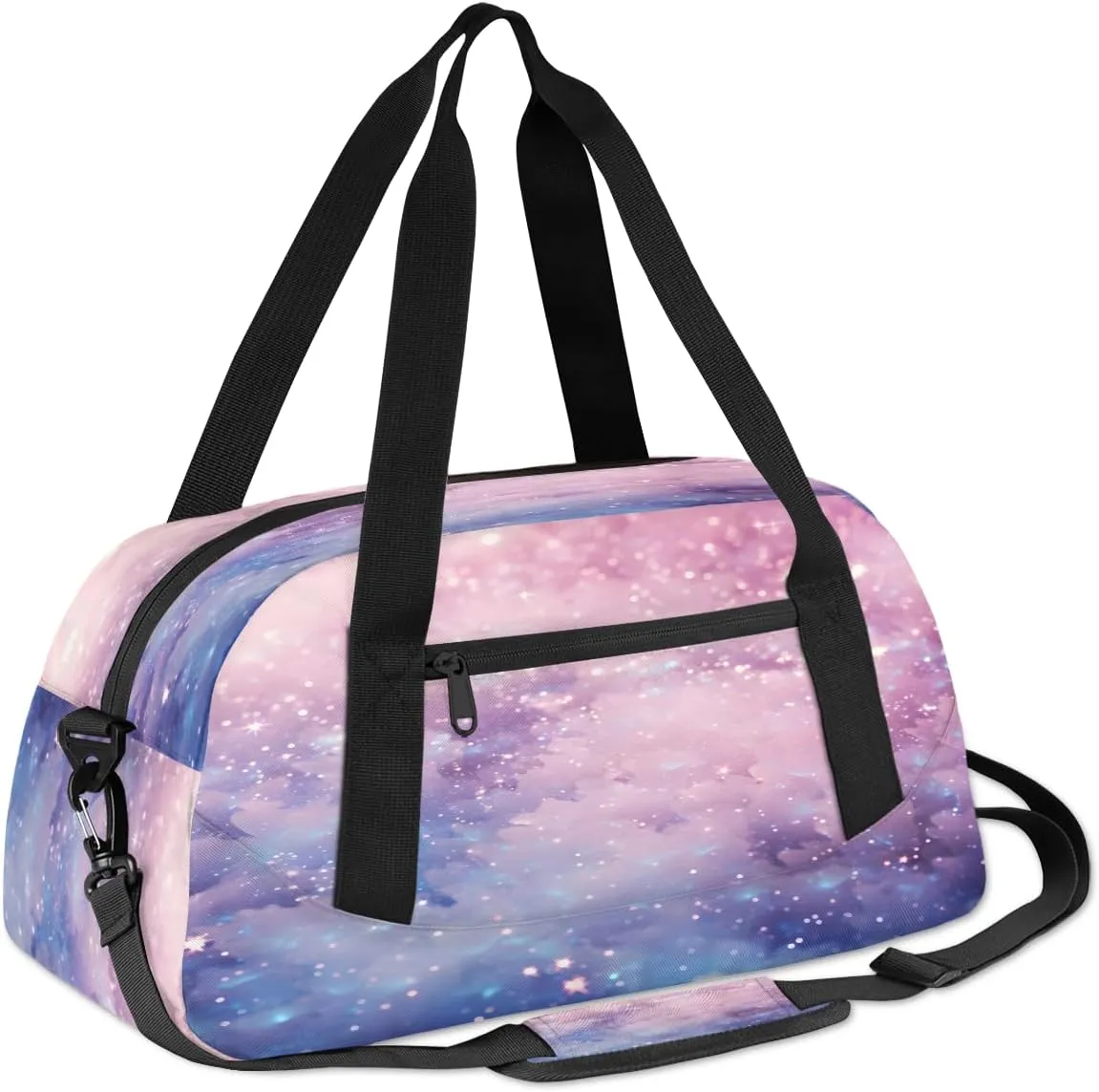 Beautiful Starry Sky Kids Duffle Bag Boys Girls Small Sport Dance Gym Bag for Overnight Travel Weekender Carry On
