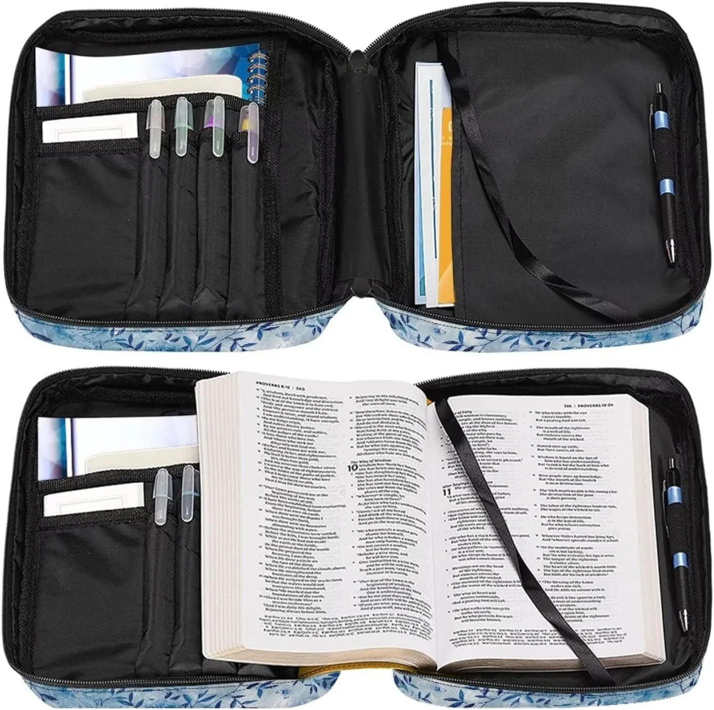 Bible Tote Bags for Women Men Bible Covers for Women Men with Pockets Western Bible Case Book Covers for Bibles