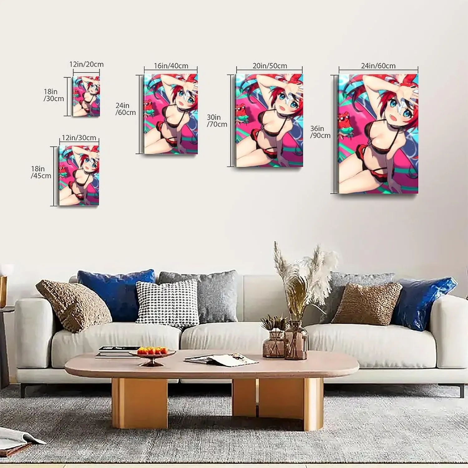 Bikini Hakos Baelz Poster Cover Posters for Bedroom Wall Art Canvas 20x30inch(50x75cm) Frame-bikini Hakos Baelz