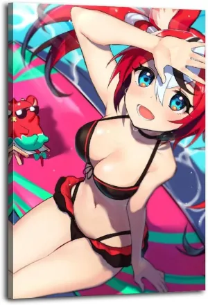 Bikini Hakos Baelz Poster Cover Posters for Bedroom Wall Art Canvas 20x30inch(50x75cm) Frame-bikini Hakos Baelz