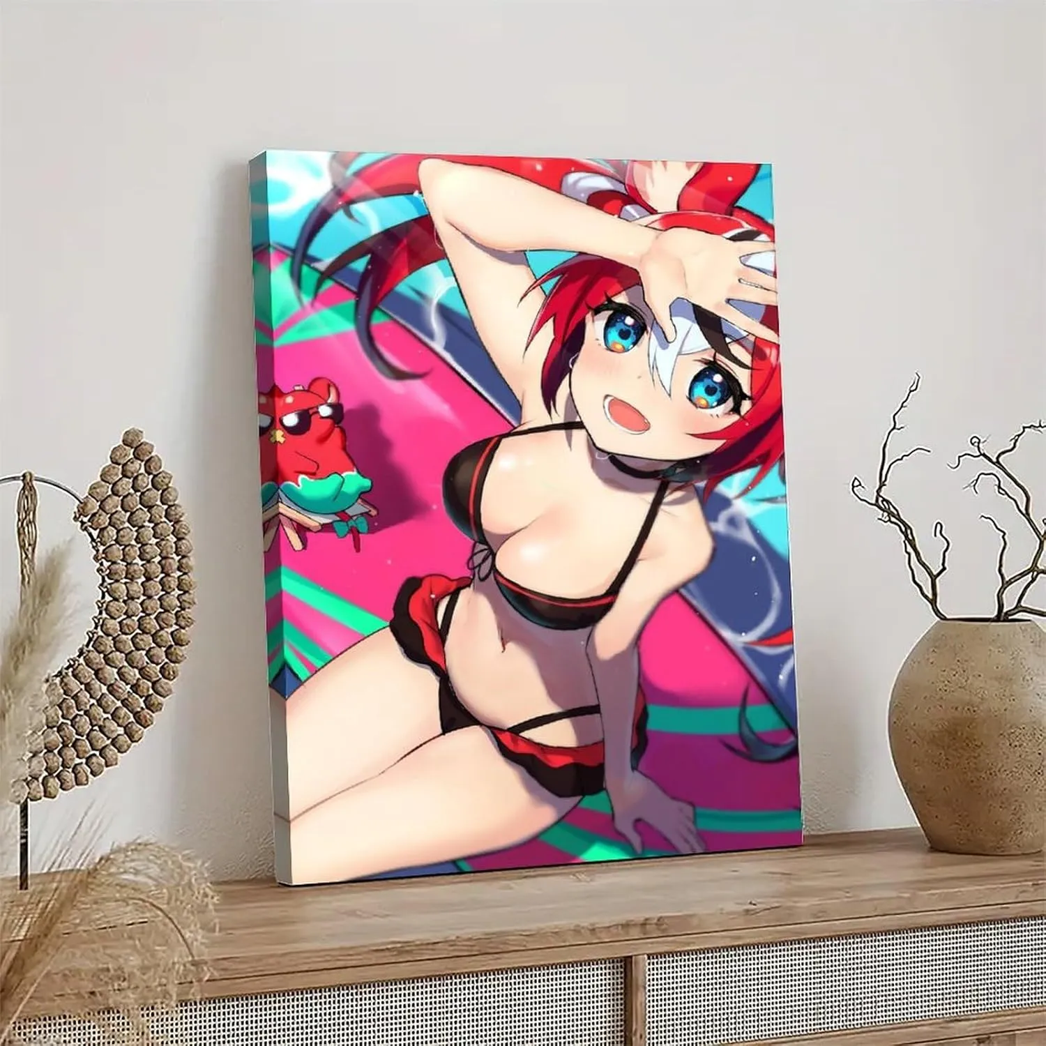 Bikini Hakos Baelz Poster Cover Posters for Bedroom Wall Art Canvas 20x30inch(50x75cm) Frame-bikini Hakos Baelz
