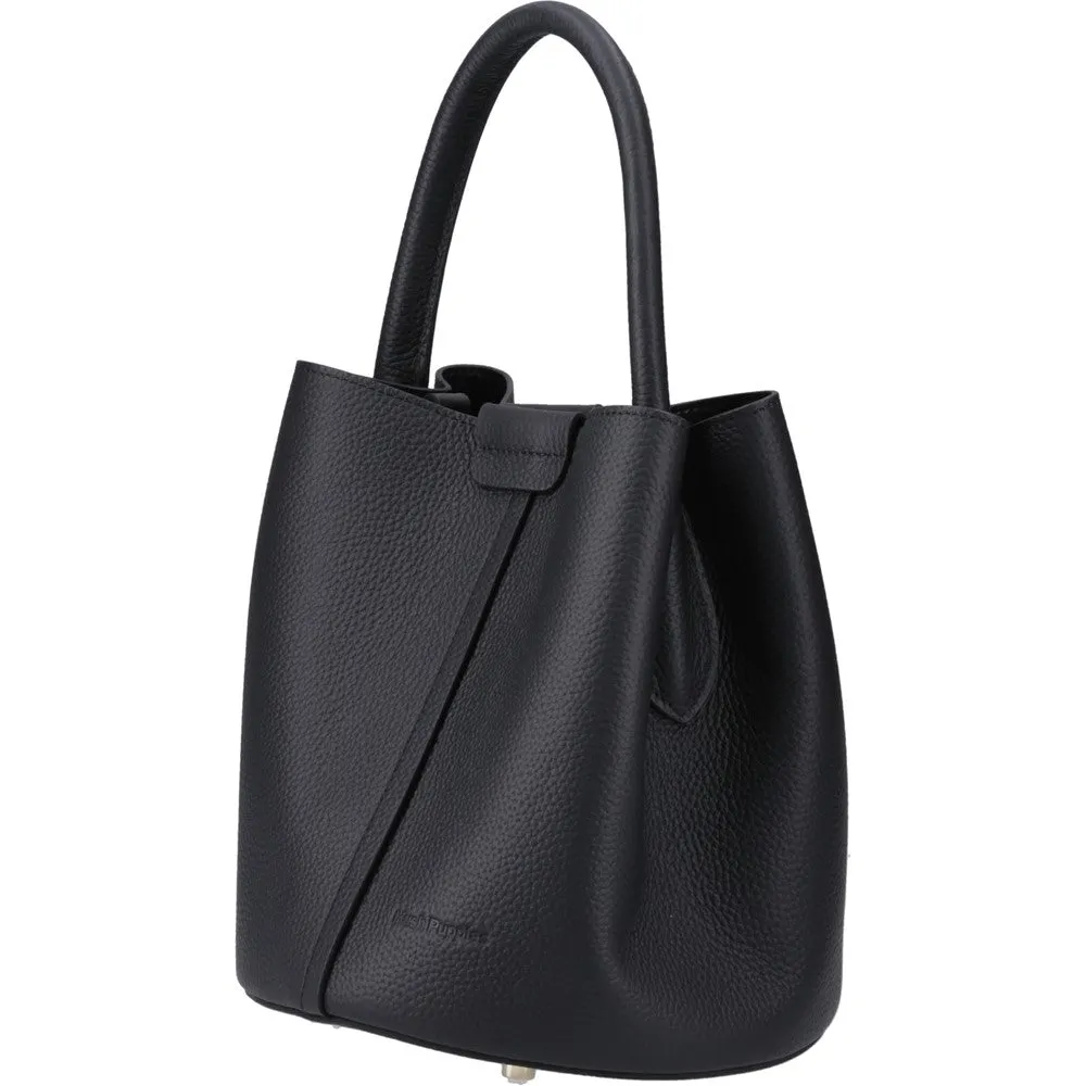 Black Valencia Leather Handbag