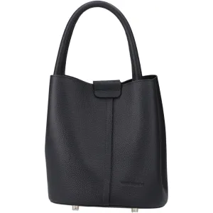 Black Valencia Leather Handbag