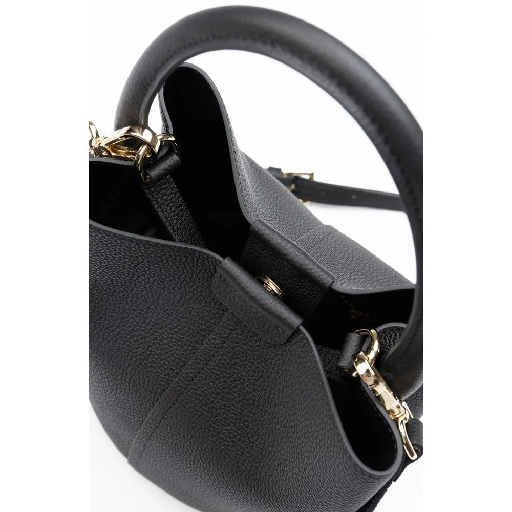 Black Valencia Leather Handbag