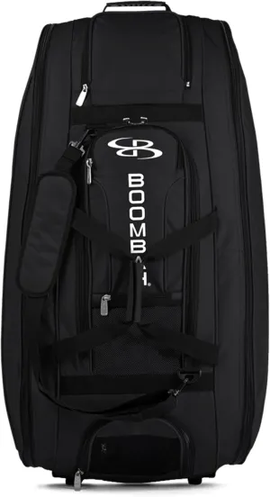 Boombah Beast Rolling Bat Bag - 40" x 14" x 13" - Multiple Color Options - Holds 8 Bats, Glove and Shoe Compartments