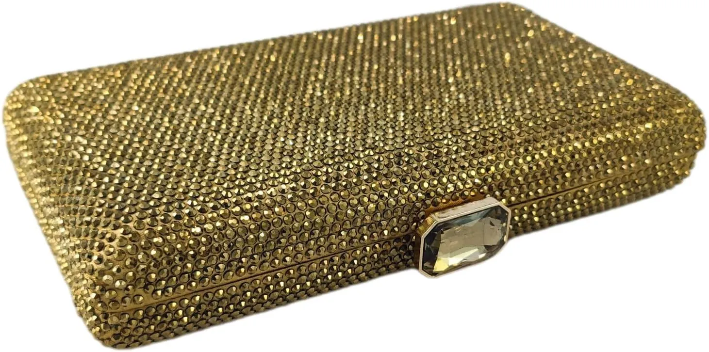 Boutique De FGG Crystal Evening Bags for Women Formal Party Box Clutch Wedding Rhinestone Handbags Bridal Clutch Purse,Mini