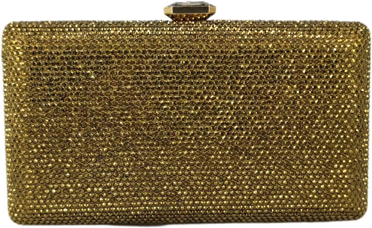 Boutique De FGG Crystal Evening Bags for Women Formal Party Box Clutch Wedding Rhinestone Handbags Bridal Clutch Purse,Mini