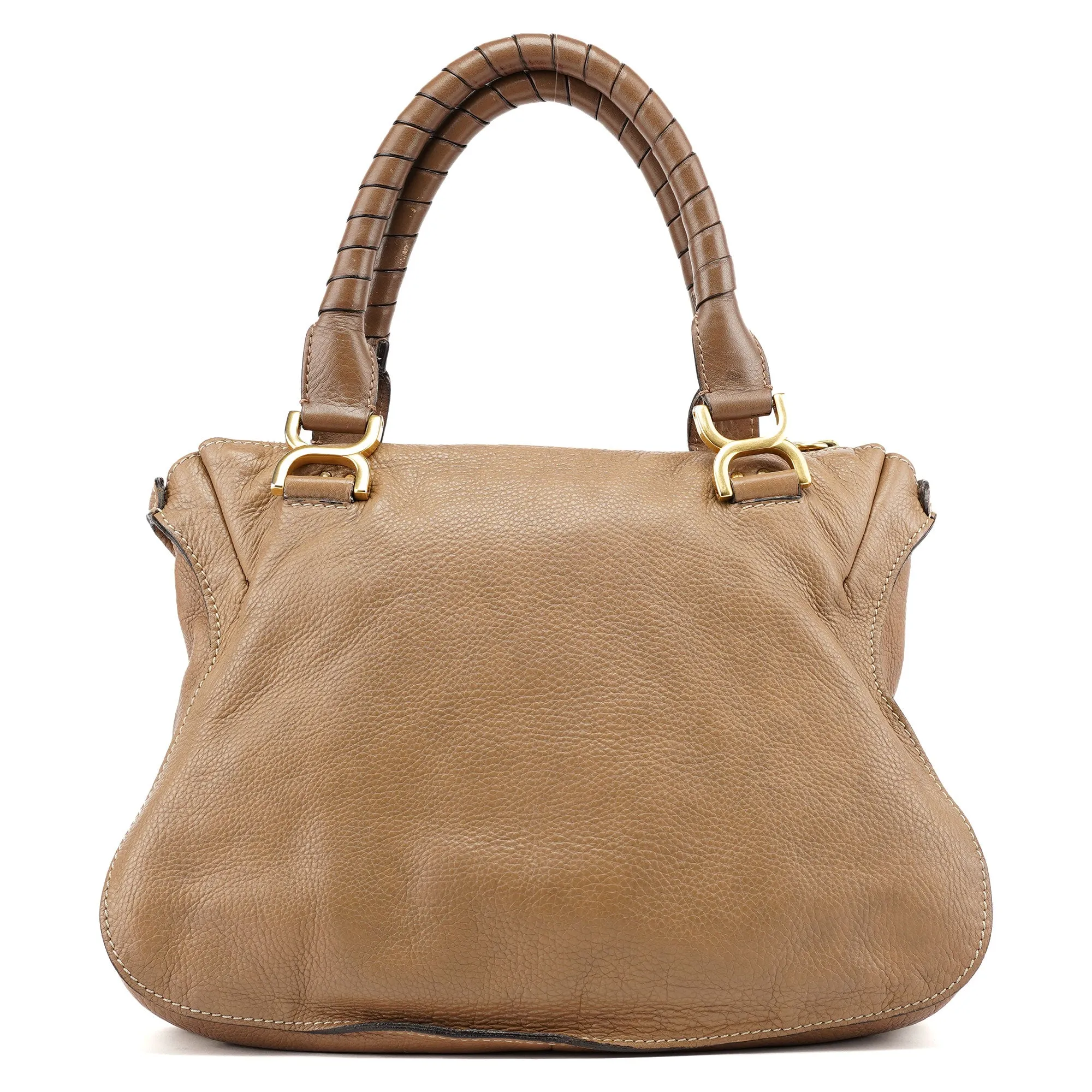 Brown Leather Marcie Handbag