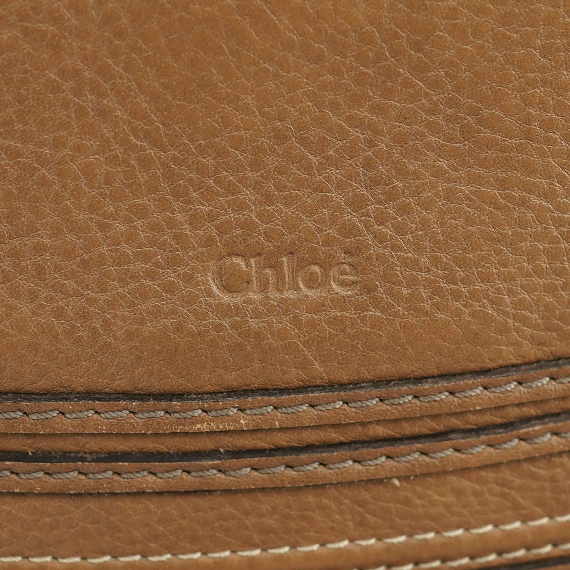 Brown Leather Marcie Handbag