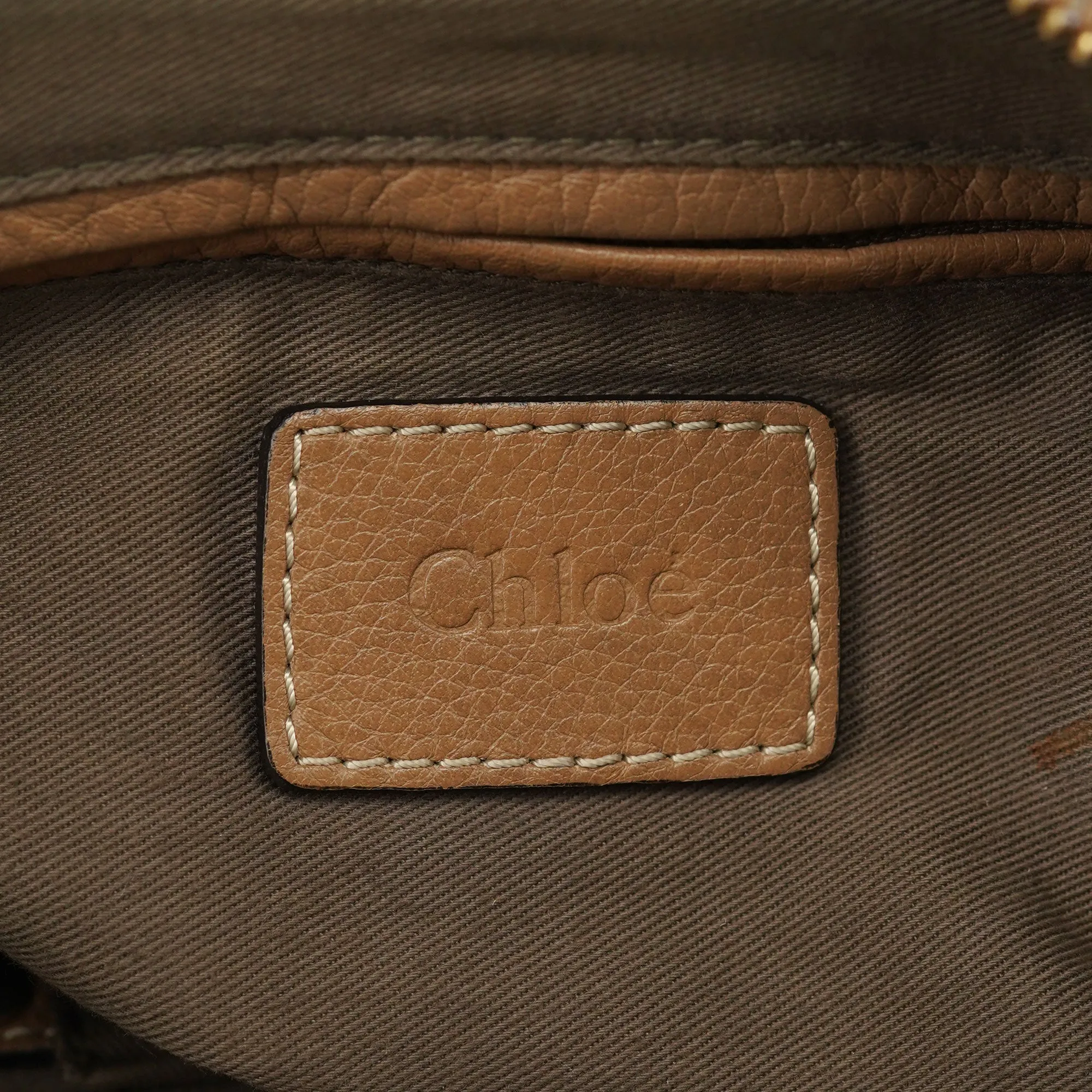Brown Leather Marcie Handbag