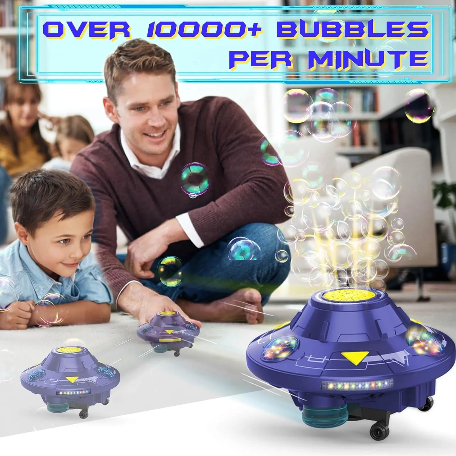 Bubble Machine for Kids 3 4 5 6 Years Old Boys: Bubbles Machine Toy for Kids Ages 4-8 Car Toys for Boys 4-6 Toys Car Outdoor Toys Gift for 3 4 5 6 7 8 Years Old Boy, Blue