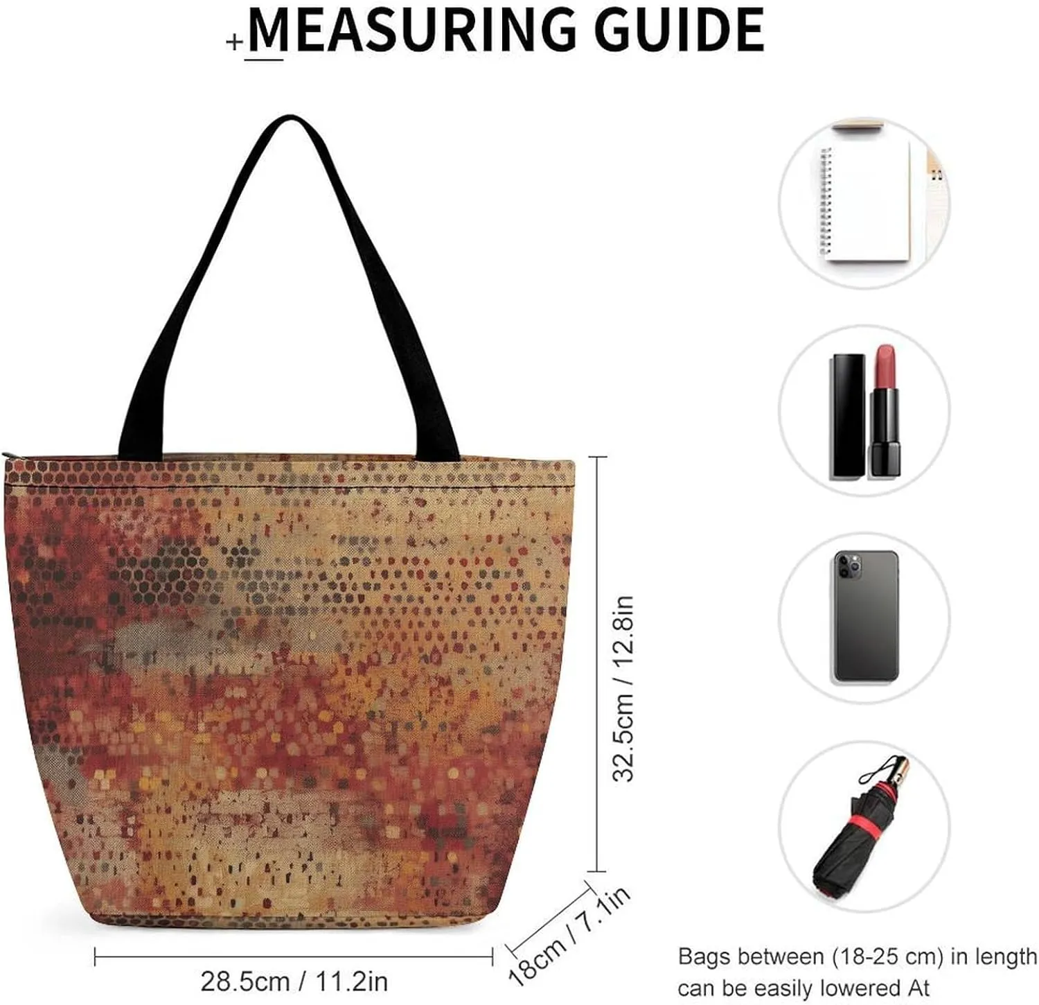 Burr Texture Style Tote Bag for Women Grocery Bags Foldable Shopping Bag Large Reusable Handbags for Work Travel