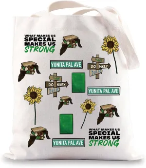 BWWKTOP Monster Musical Tote Bag Monster And Donkey Fans Gifts Movie Inspired Shoulder Bag Shopping Bag For Fans (make us special)