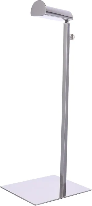 Cabilock Adjustable Metal Handbag Rack Tabletop Handbag Purse Display Stand Single Hook Bag Stand Holder (Silver)
