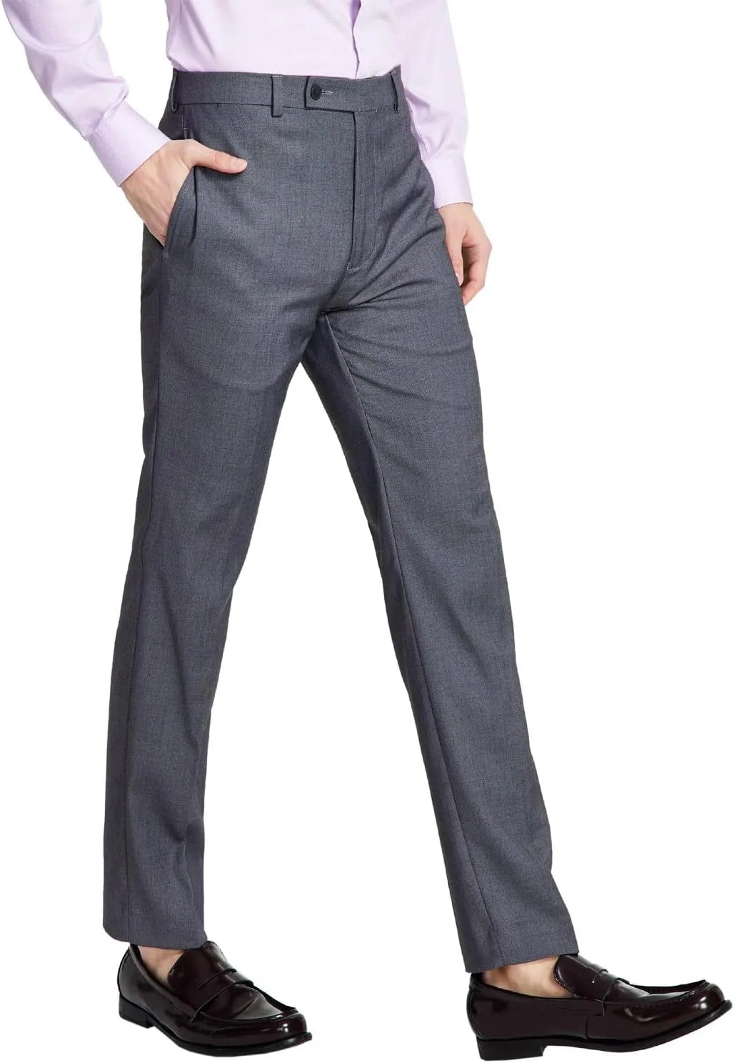 Calvin Klein Men's Slim Fit Stretch Dress Pants – Wrinkle-Resistant, Tailored Fit