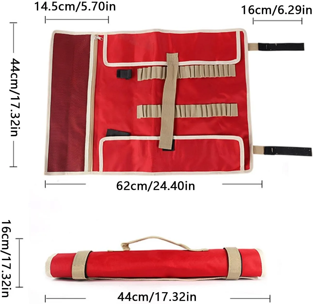 Camping Tent Bag, Trekking Poles Carrying Bags, Heavy Duty Tent Stake Roll Bag, Wind Rope Stakes Nail Pouch for Outdoor, Tents Tool, Organizer, Accessories for Pegs, Hammers, Perfect for Travels