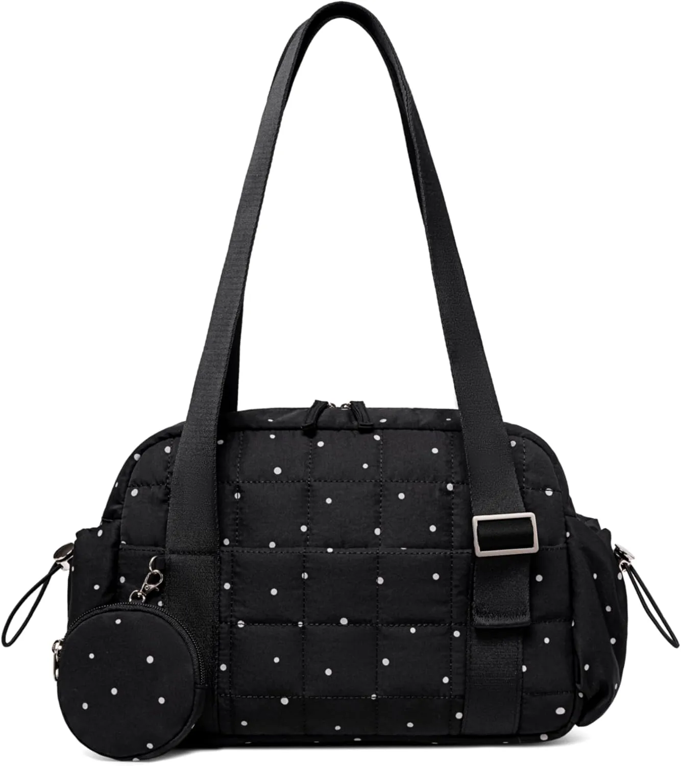 CAMTOP Mini Gym Bag for Women, Small Gym Tote Bag Puffy Quilted Sports Duffel Bag with Wet Compartment and Coin Purse Duffel Bags Dance Yoga Workout Bag