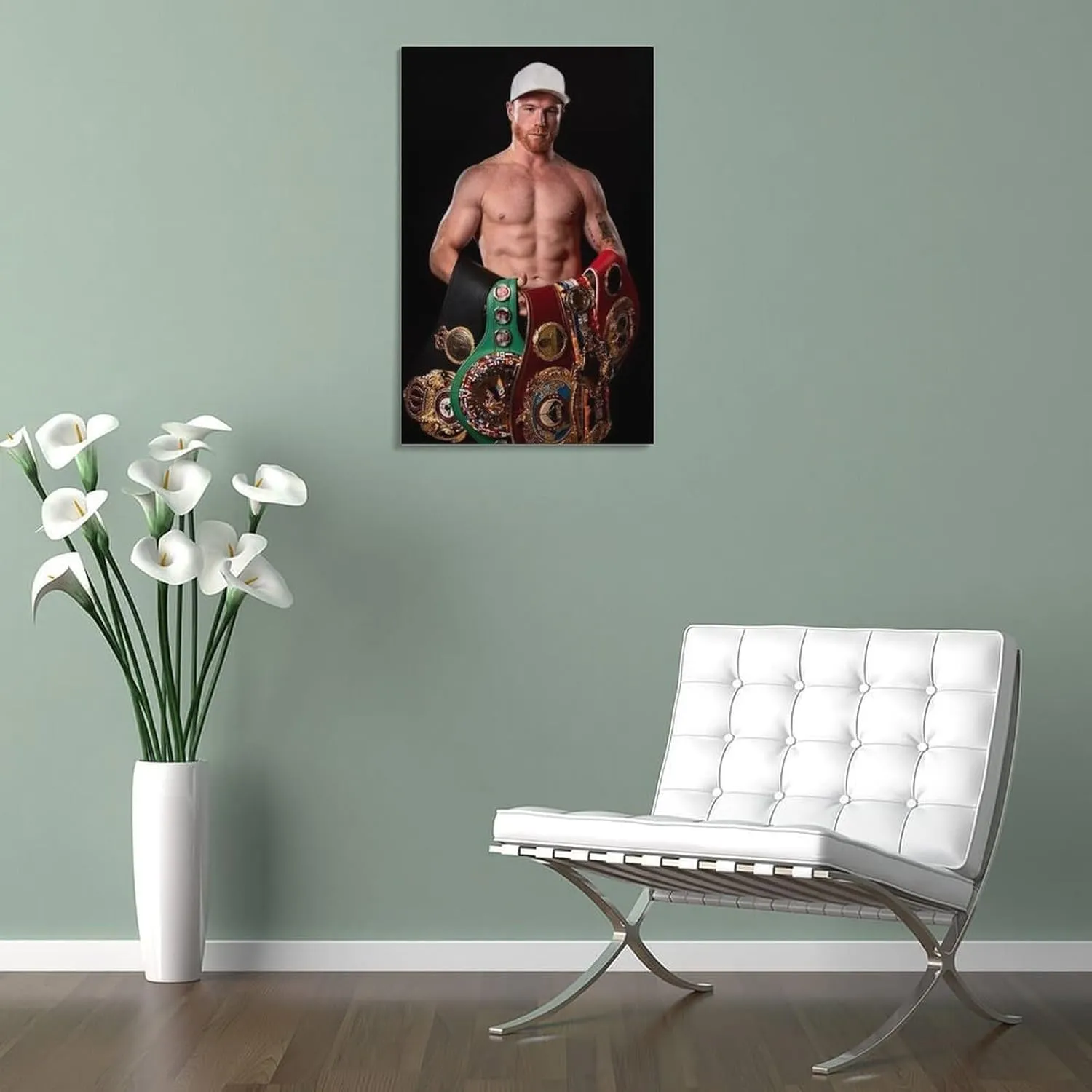 Canelo Alvarez Boxing Poster (2) Gifts Canvas Painting Poster Wall Art Decorative Picture Prints Modern Decor Framed-unframed 16x24inch(40x60cm)