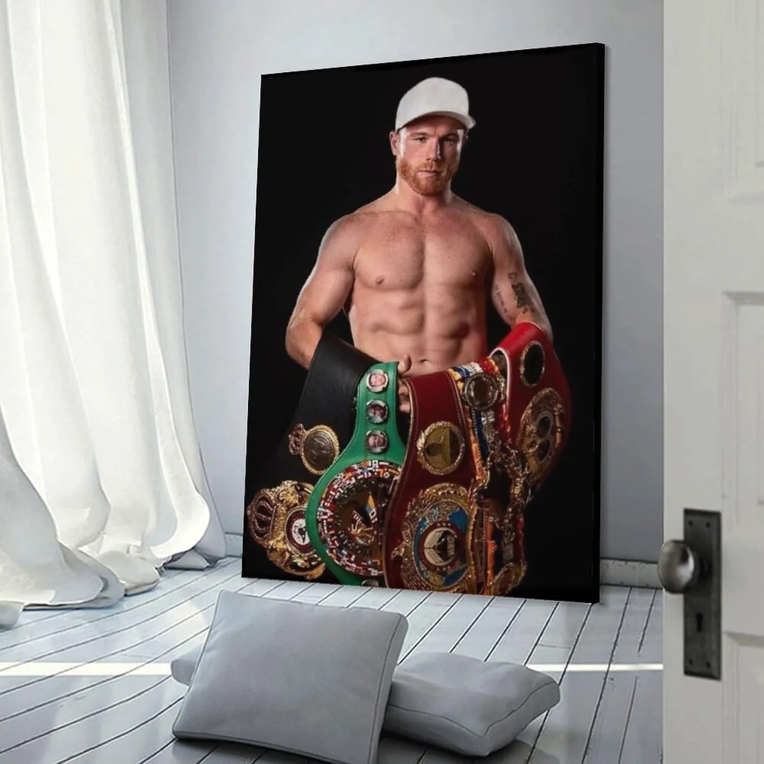 Canelo Alvarez Boxing Poster (2) Gifts Canvas Painting Poster Wall Art Decorative Picture Prints Modern Decor Framed-unframed 16x24inch(40x60cm)