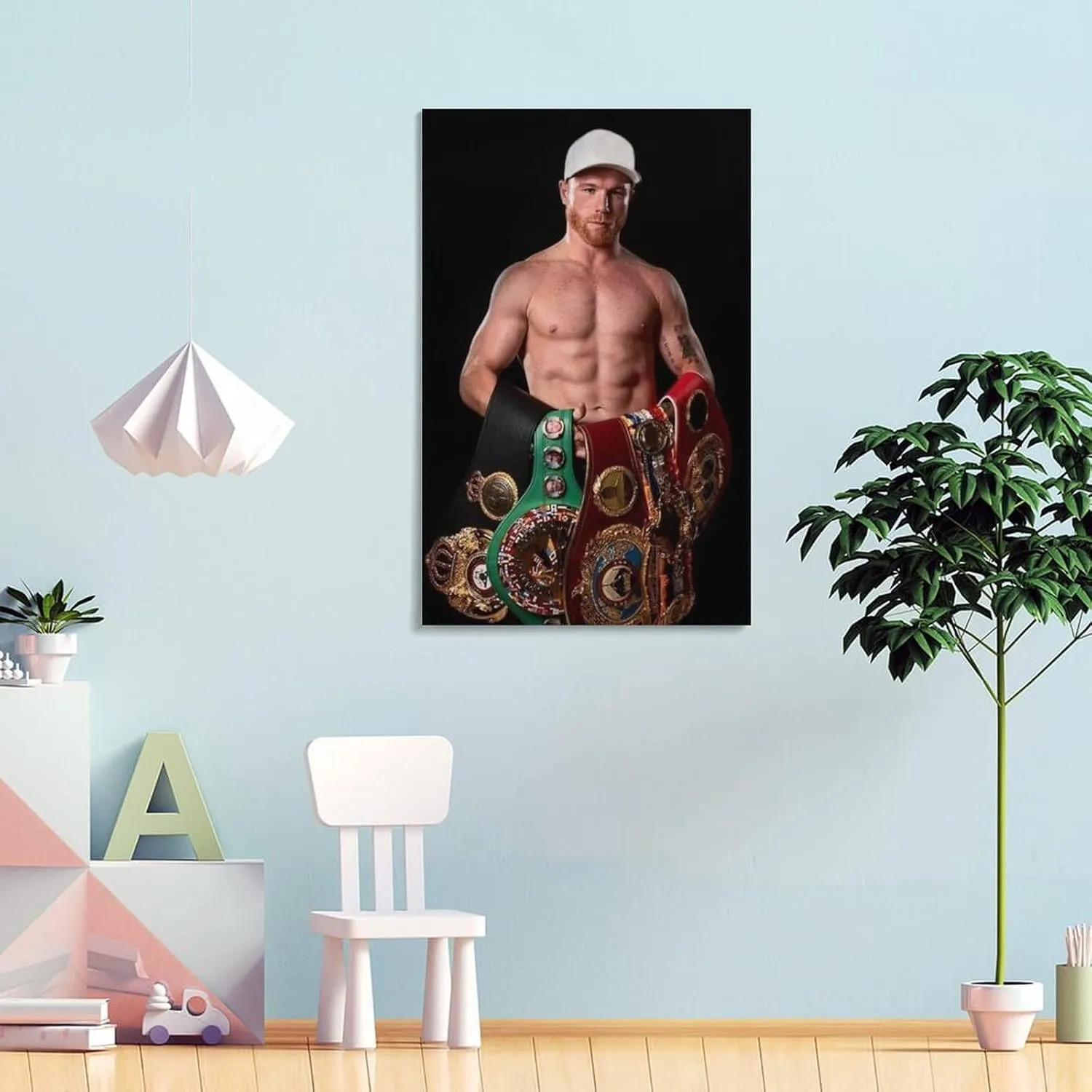 Canelo Alvarez Boxing Poster (2) Gifts Canvas Painting Poster Wall Art Decorative Picture Prints Modern Decor Framed-unframed 16x24inch(40x60cm)