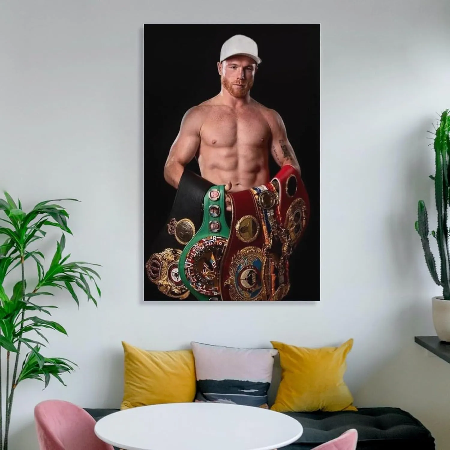 Canelo Alvarez Boxing Poster (2) Gifts Canvas Painting Poster Wall Art Decorative Picture Prints Modern Decor Framed-unframed 16x24inch(40x60cm)