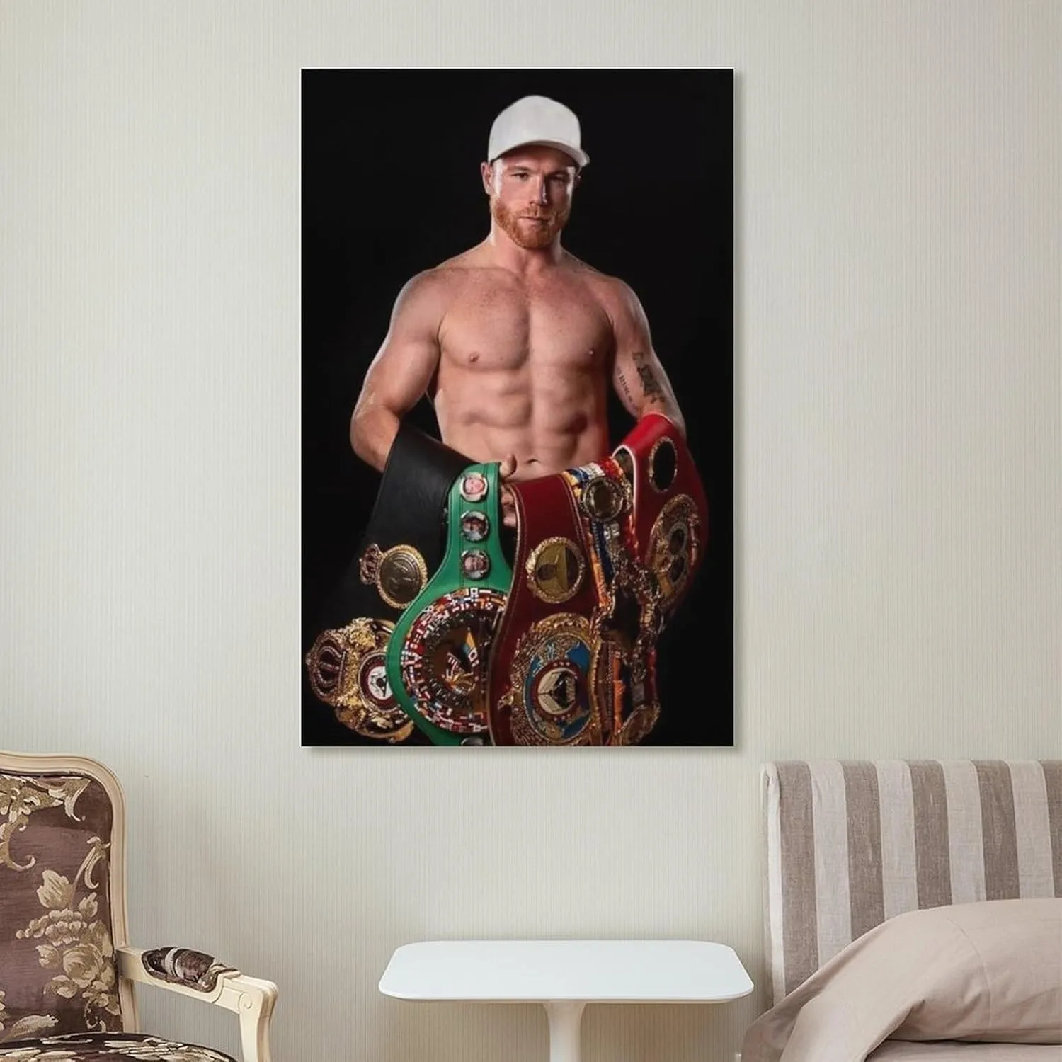 Canelo Alvarez Boxing Poster (2) Gifts Canvas Painting Poster Wall Art Decorative Picture Prints Modern Decor Framed-unframed 16x24inch(40x60cm)