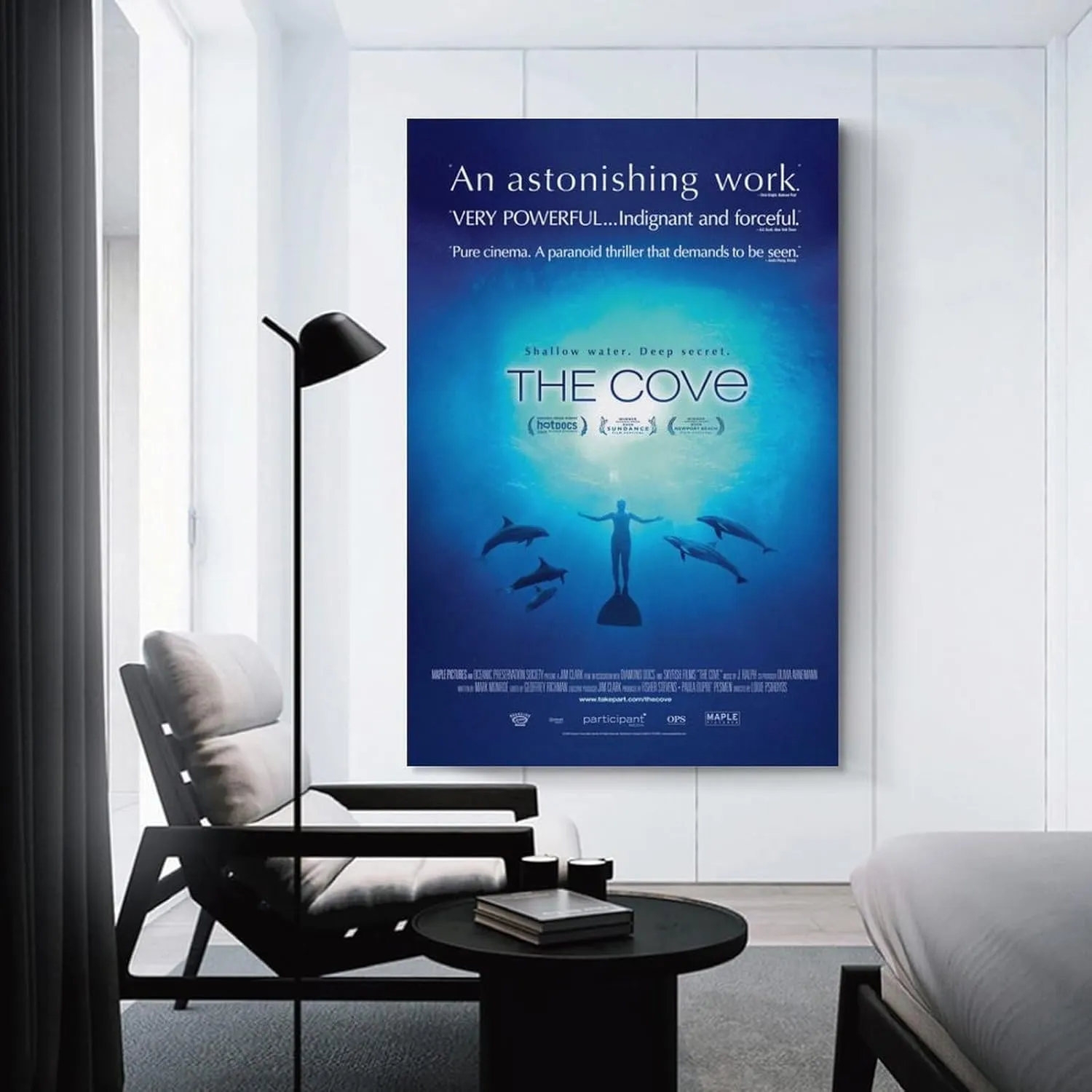 Canvas Movie Poster,The Cove,Marine Ecological Protection Documentary (4) Painting On Canvas Wall Art Poster Scroll Picture Print Living Room Walls Decor Home Posters 20x30inch(50x75cm)
