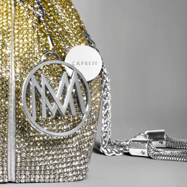 Caprese Aurora Silver Gold Clutch