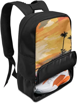 Car Boys Sports Backpack with Ball Compartment,Cool Duffle Bags for 6-14 Years Kids Multifunctional Bookbag for Elementary Children Equipment Bag for Football Soccer