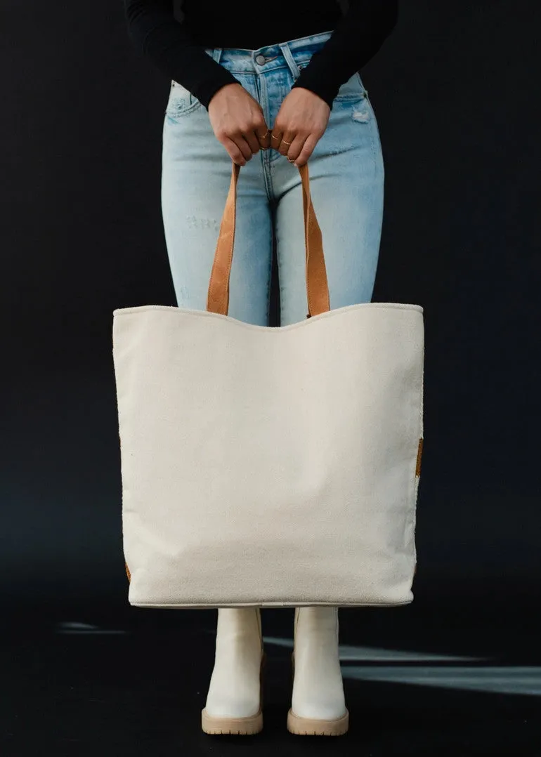 Caramel & Cream Aztec Tote