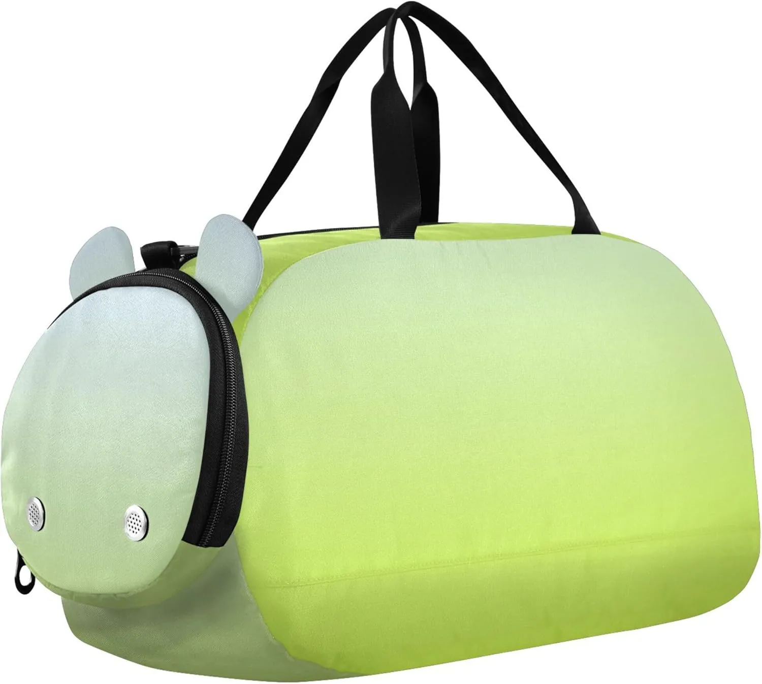 Carry on Duffel Bag Boy Lime Green Blue Gradient Toddler Weekender Bags Girls Duffle Bags Travel Tote Kids Duffle Bag