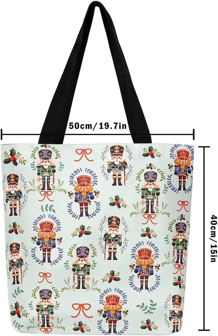 Castle Fairy Red Blue House Canvas Tote Bag Aesthetic for Women Girls