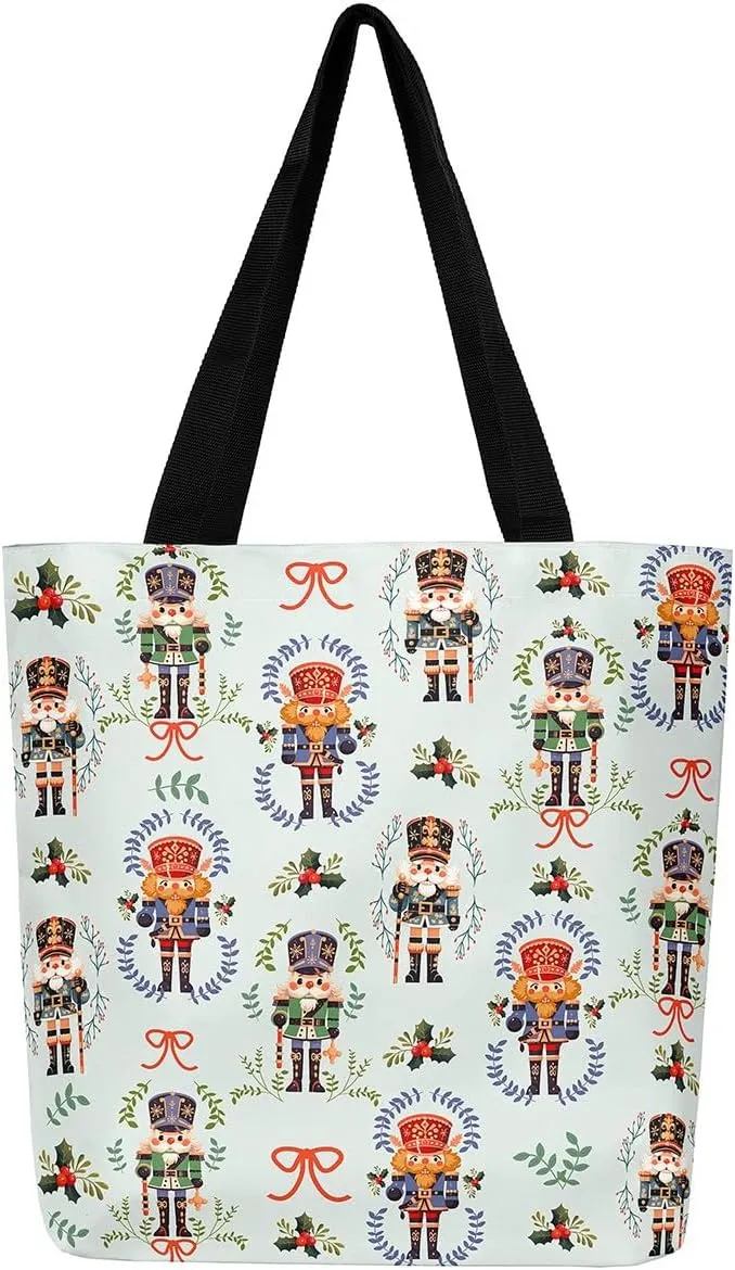 Castle Fairy Red Blue House Canvas Tote Bag Aesthetic for Women Girls