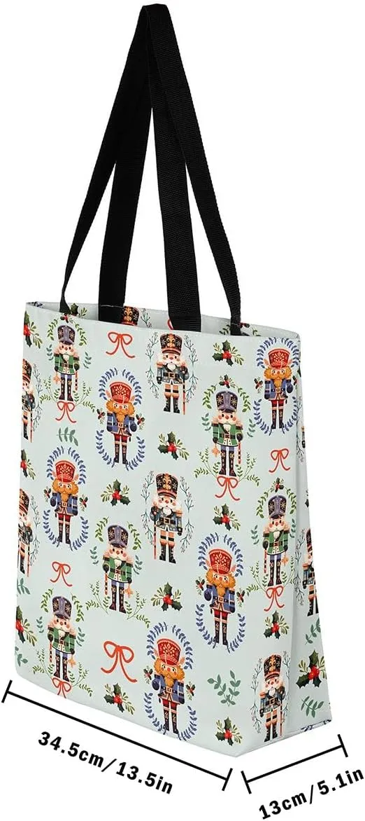 Castle Fairy Red Blue House Canvas Tote Bag Aesthetic for Women Girls