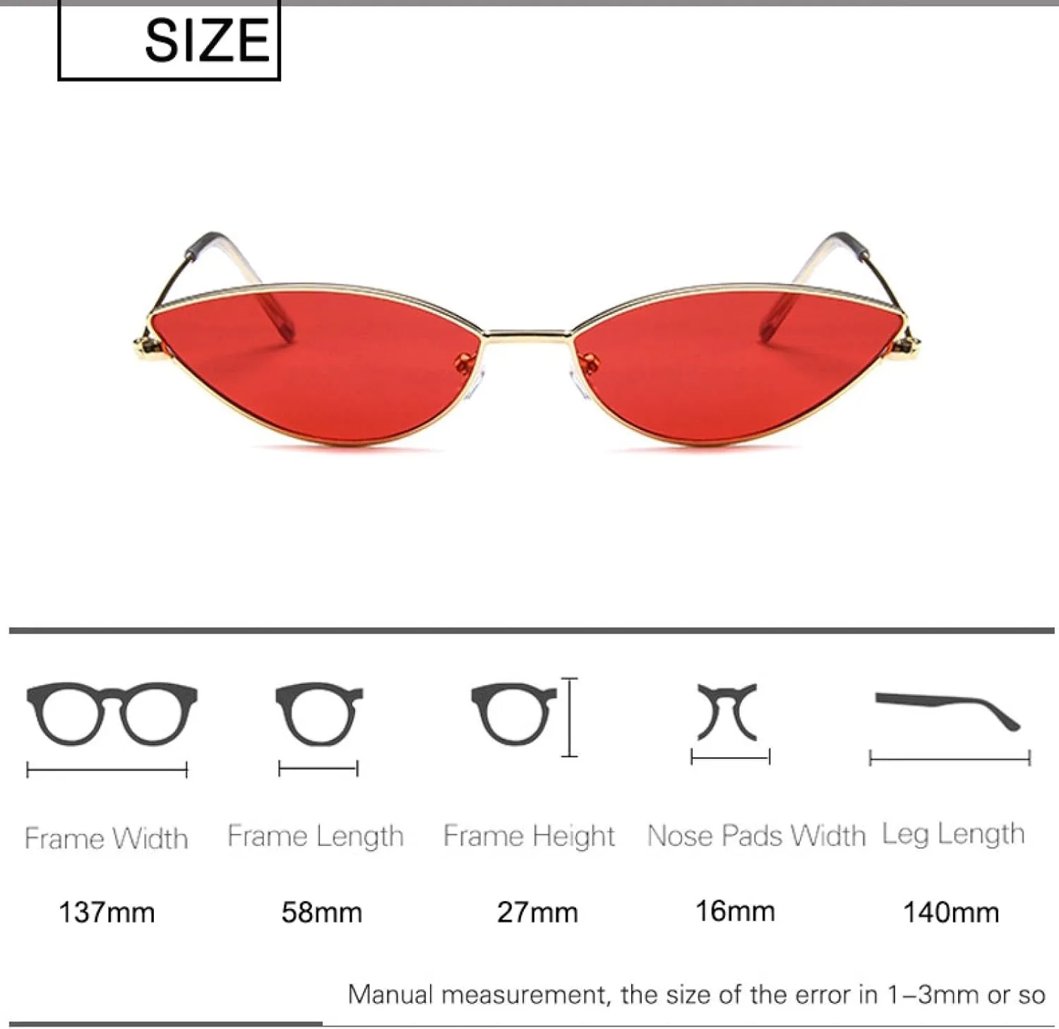 Cat Eye Sunglasses Women Retro Small Black Red Pink Cateye Sun Glasses Female Vintage Shades