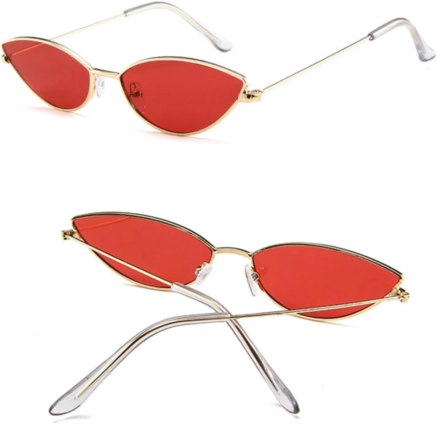 Cat Eye Sunglasses Women Retro Small Black Red Pink Cateye Sun Glasses Female Vintage Shades