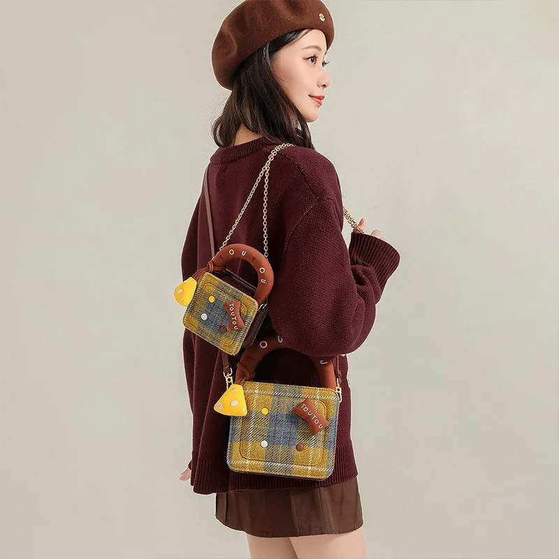 Chic Autumn Square Shoulder Bag for Women