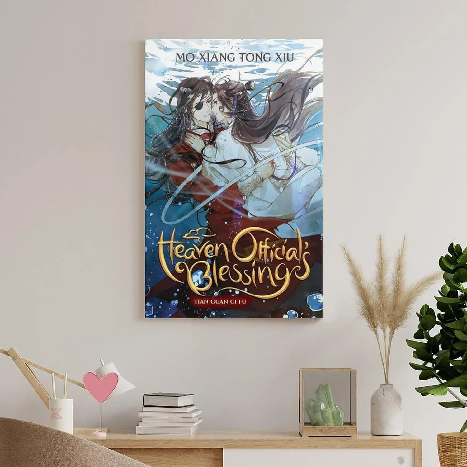 Chinese Anime Poster Heaven Official'S Blessing （Chinese：Tian Guan Ci Fu by Mo Xiang Tong Xiu） Poster Poster Cool Artworks Painting Wall Art Canvas