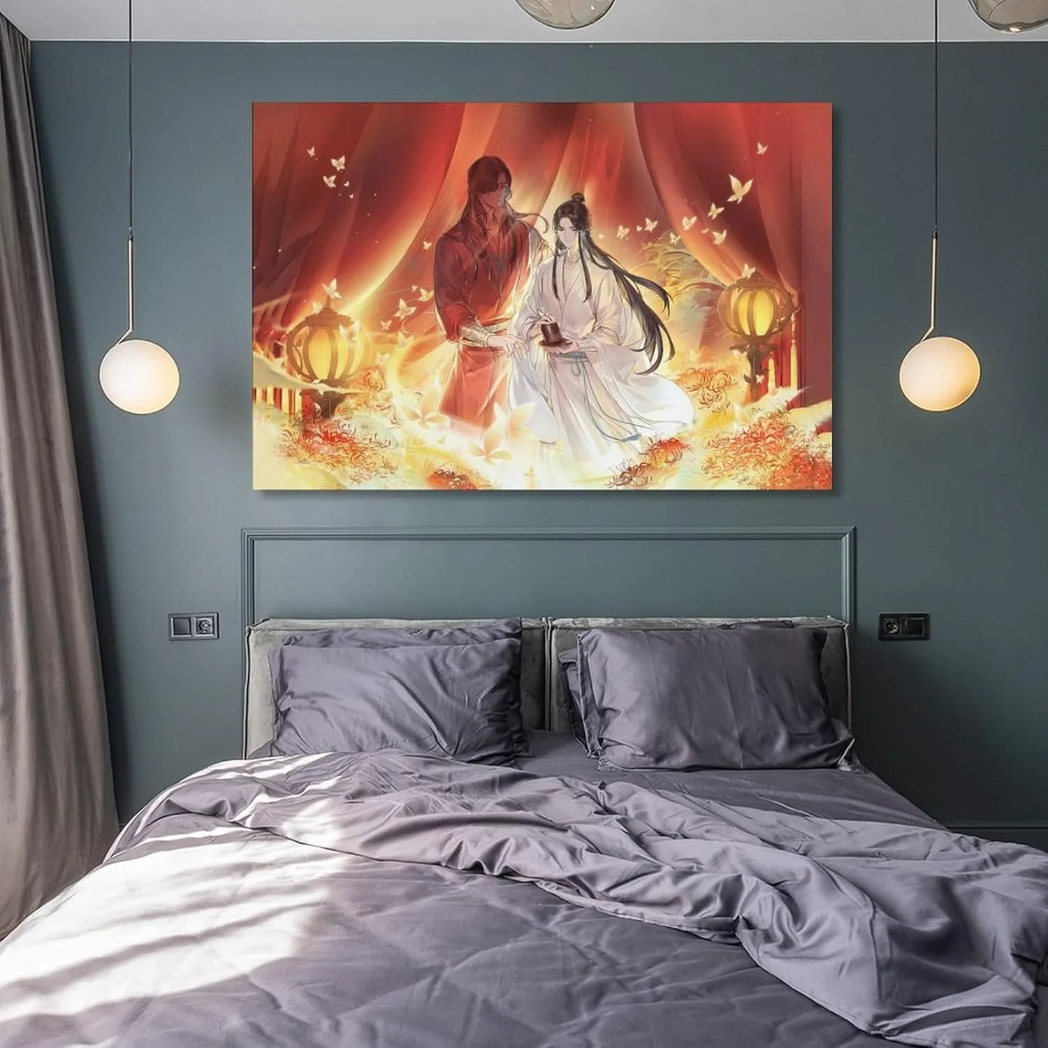 Chinese Anime Poster Heaven Official'S Blessing （Chinese：Tian Guan Ci Fu by Mo Xiang Tong Xiu） Poster Poster Decorative Painting Canvas