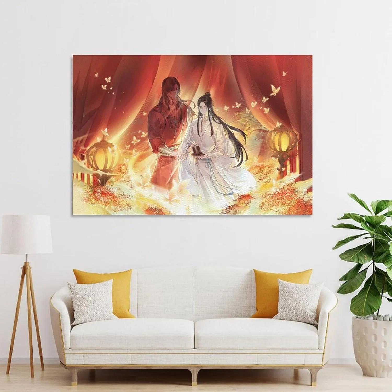 Chinese Anime Poster Heaven Official'S Blessing （Chinese：Tian Guan Ci Fu by Mo Xiang Tong Xiu） Poster Poster Decorative Painting Canvas