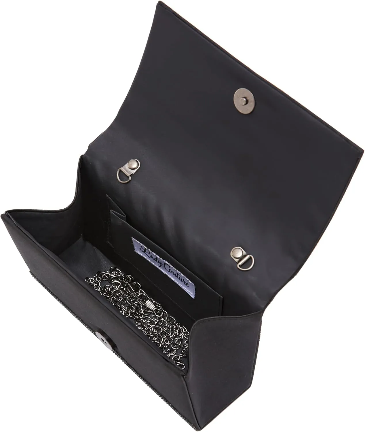 CINDY Elegant Rhinestone Satin Evening Bag
