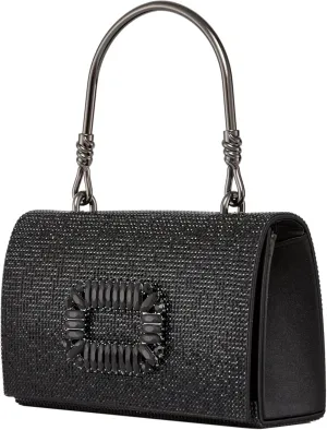 CINDY Elegant Rhinestone Satin Evening Bag