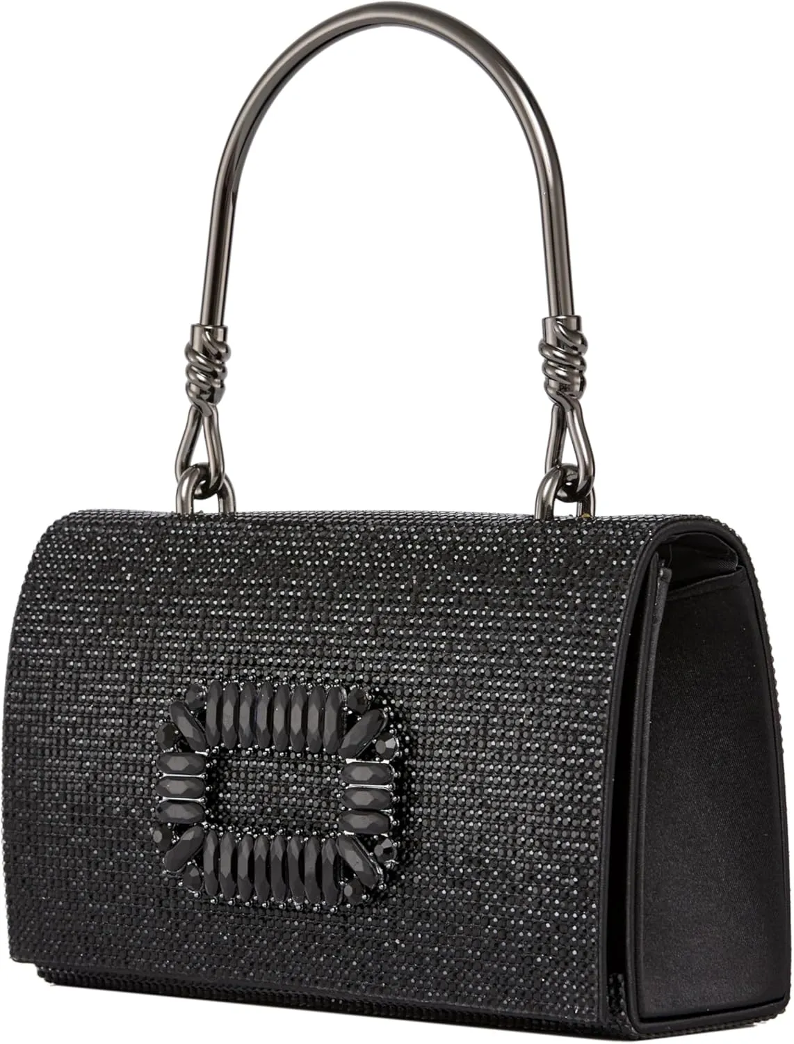 CINDY Elegant Rhinestone Satin Evening Bag
