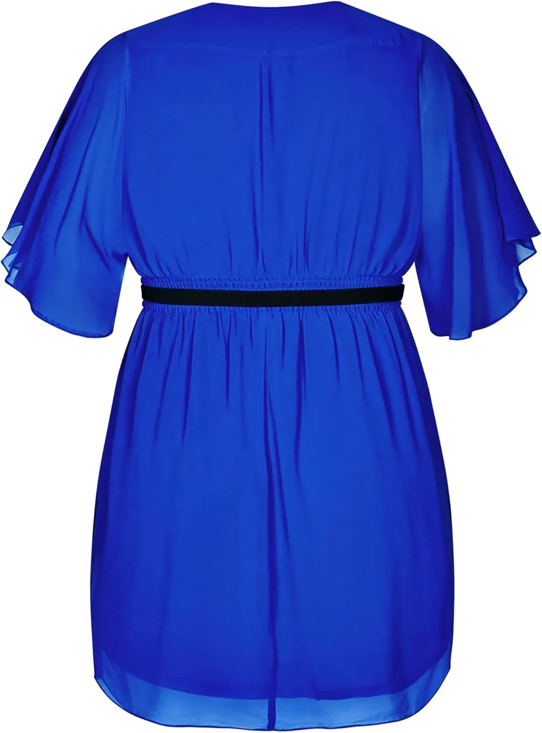 City Chic Women's Plus Size Draped Faux Wrap Dress