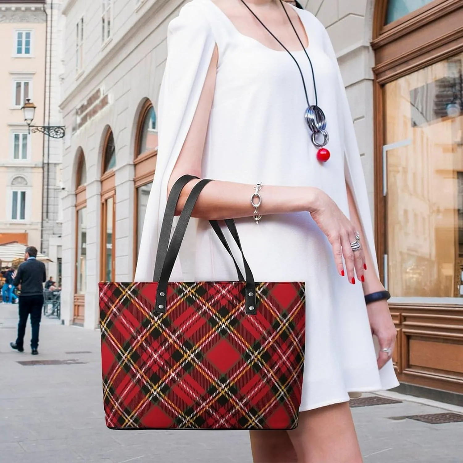Clan MacArthur Arthur Large Capacity Portable Leather Handbag