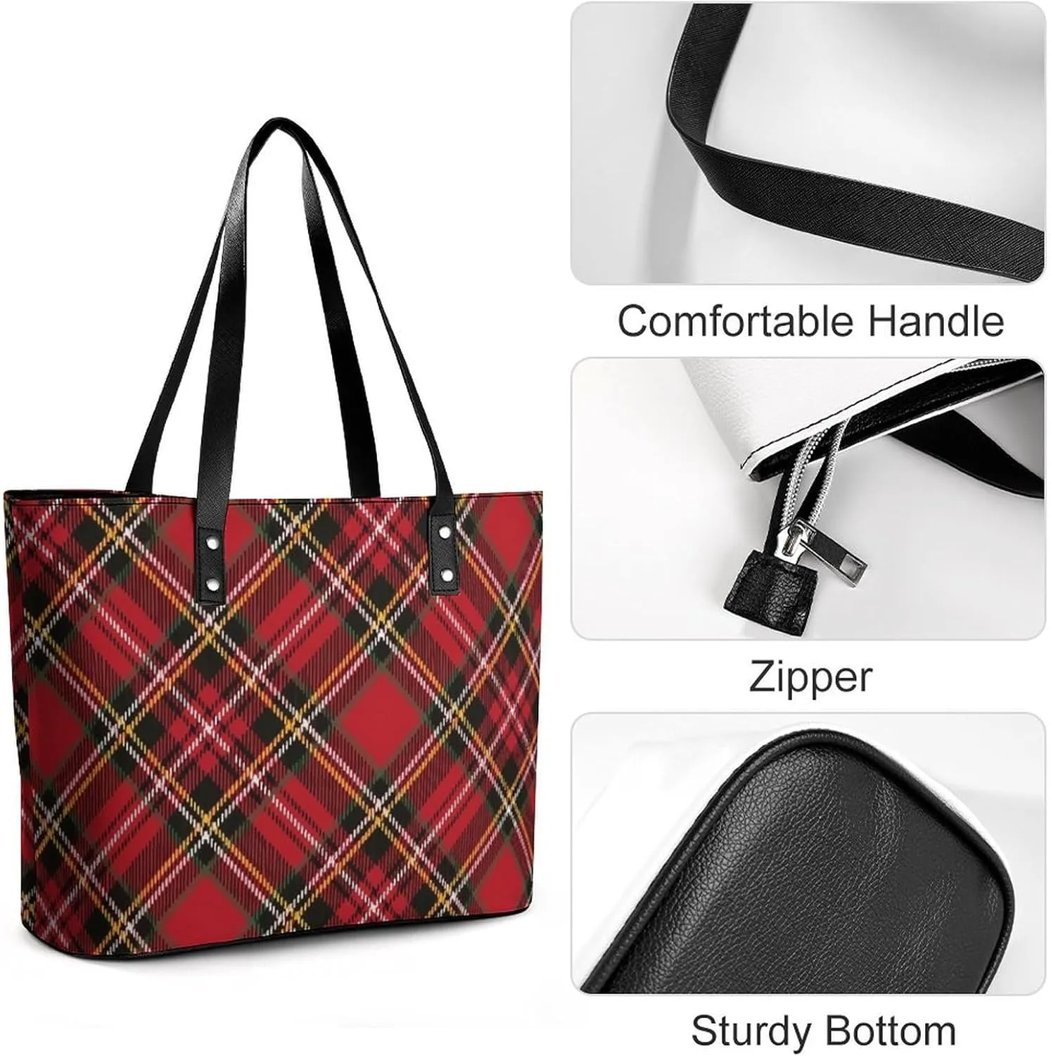 Clan MacArthur Arthur Large Capacity Portable Leather Handbag
