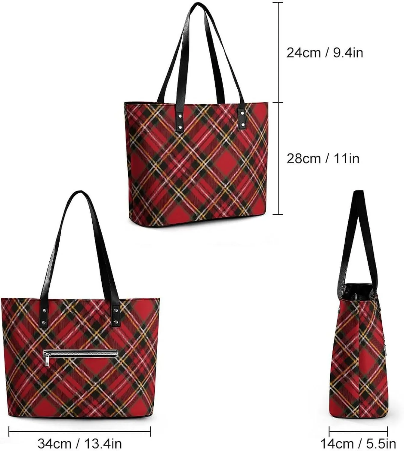 Clan MacArthur Arthur Large Capacity Portable Leather Handbag