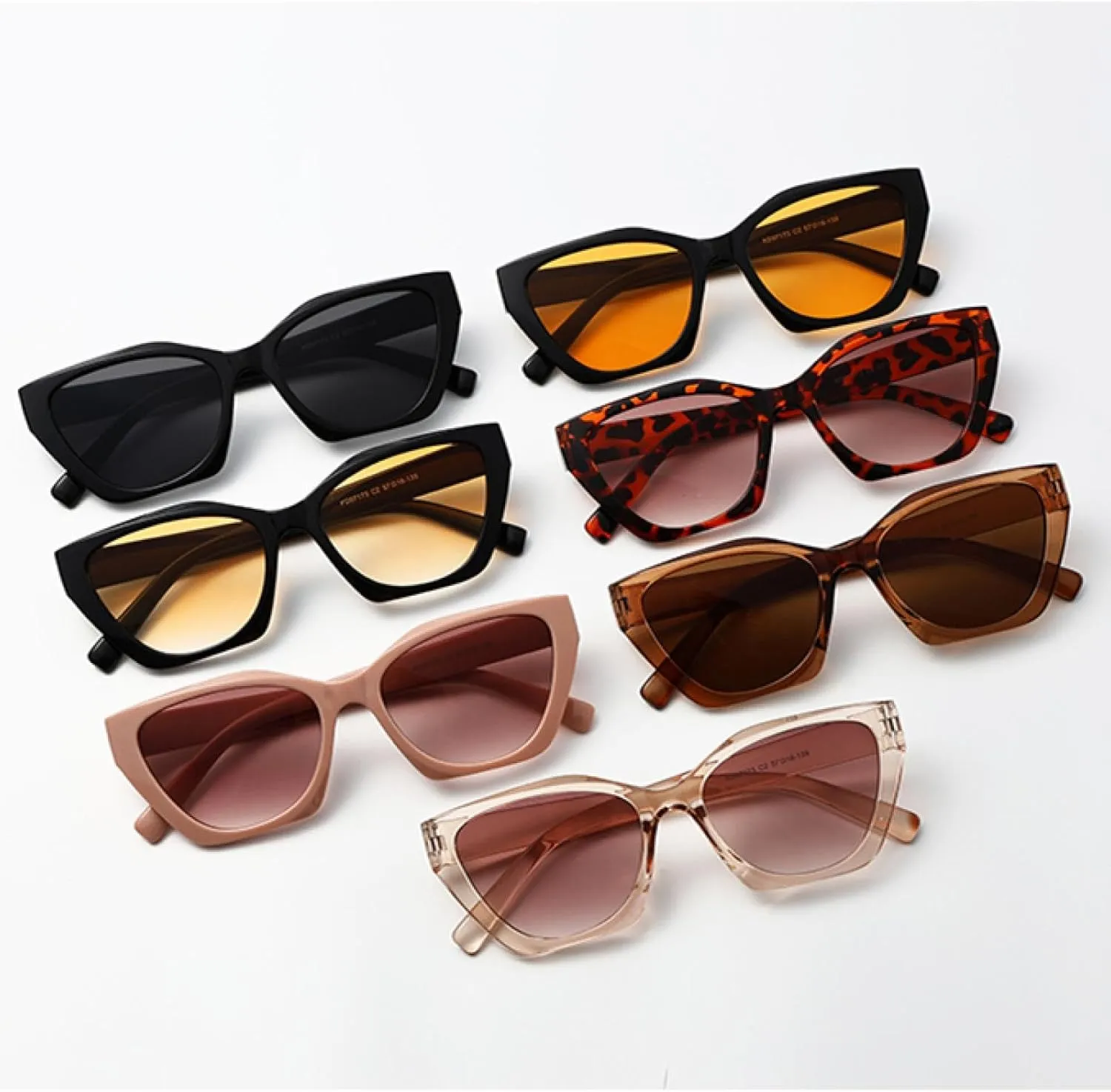 Classic Retro Cat Eye Trendy Sunglasses Men Women Vintage Cateye Sports Uv400 Resistant Fashion Sunglasses