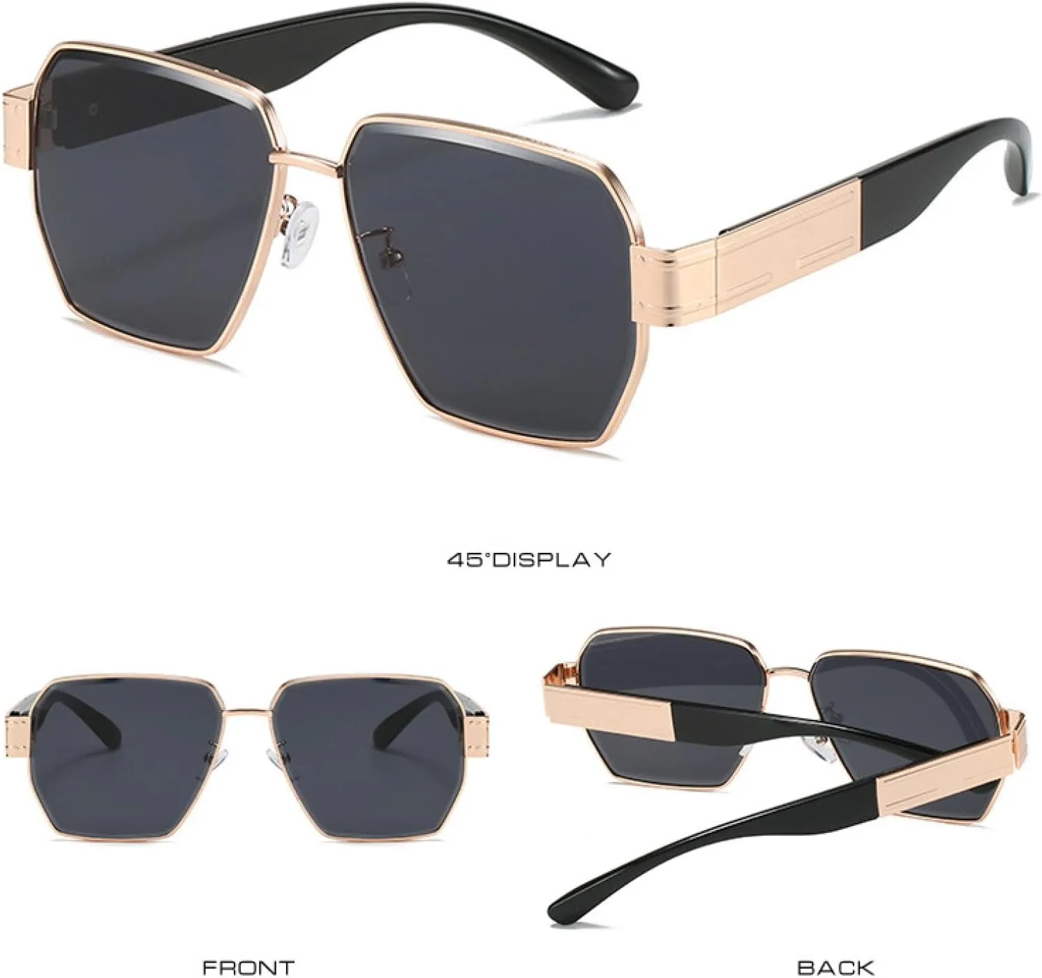 Classic Sunglasses Women Men Fashion Luxury Big Frame Sun Glasses Vintage Travel Driving Shades Uv400