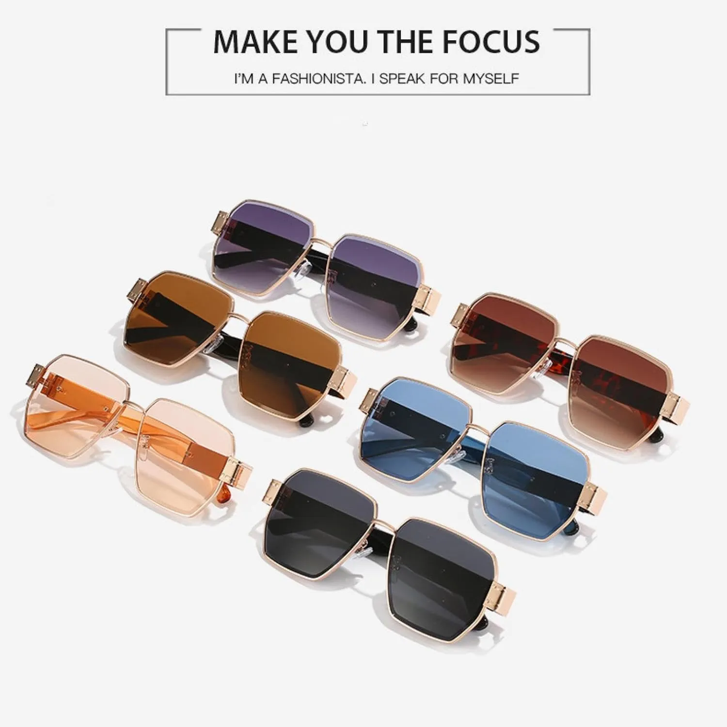 Classic Sunglasses Women Men Fashion Luxury Big Frame Sun Glasses Vintage Travel Driving Shades Uv400